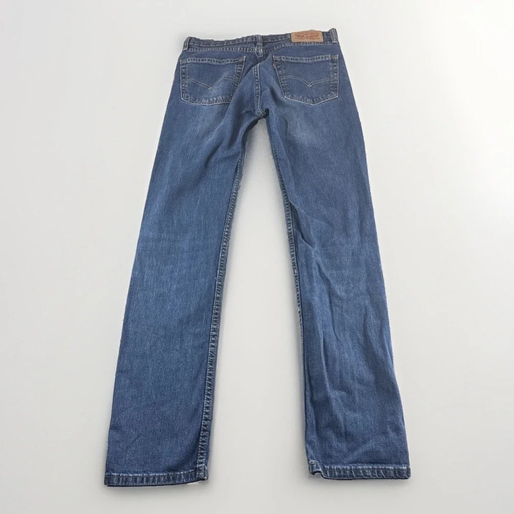 Levis 511 Jeans Men 32x34 Slim Fit Blue Denim Pants Stretch Low Rise Medium Wash